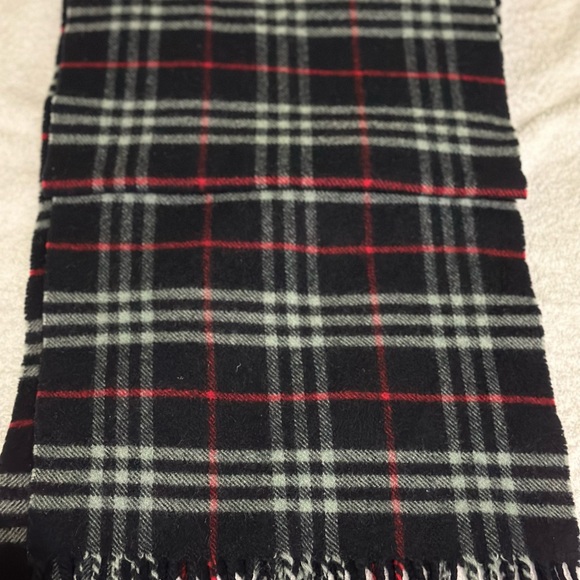Authentic Burberrys Nova Check Long Scarf Blue - Picture 4 of 9